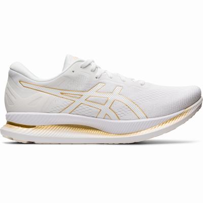 Asics Glideride - Miesten Juoksukengät - Valkoinen/Kultaiset